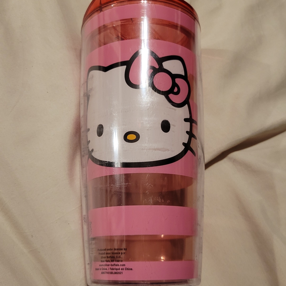 Hello Kitty Pink and White Tumbler